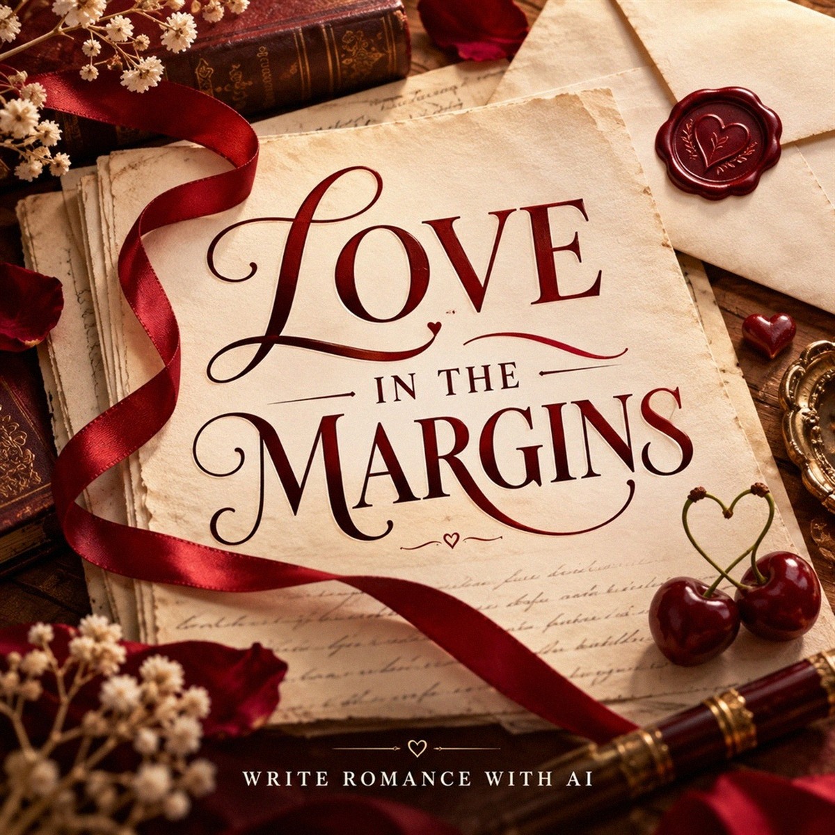 No. 73 — Love in the Margins (dark shell, pistachio and rose praline)